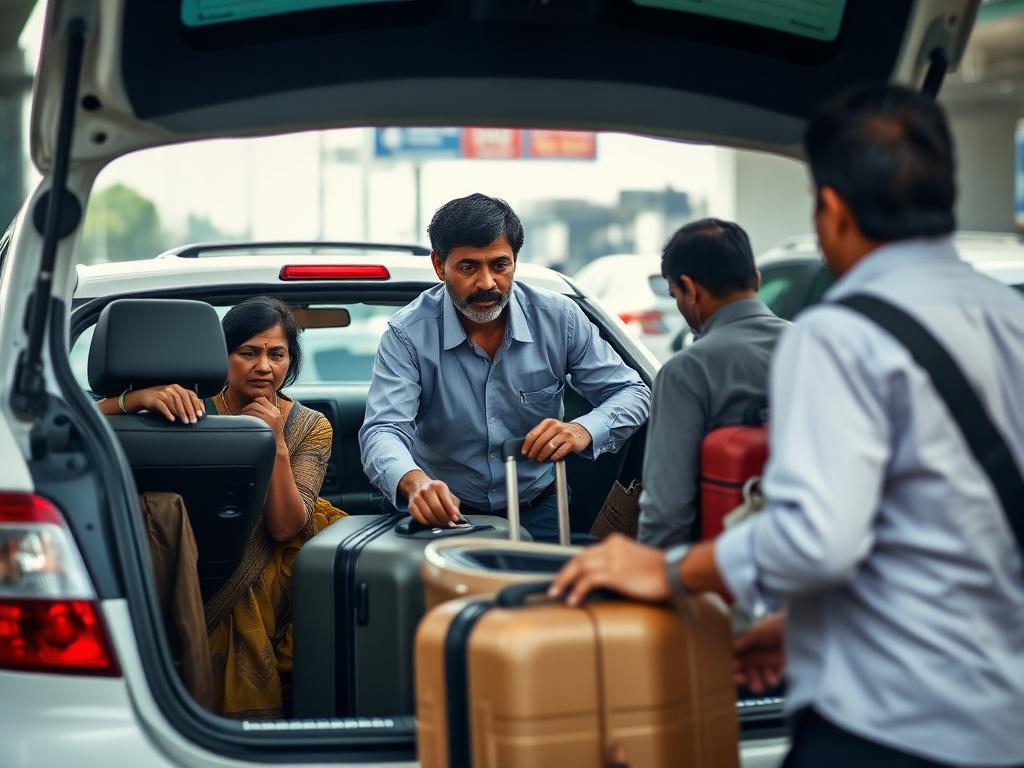 Airport pickup — luggage loaded for you